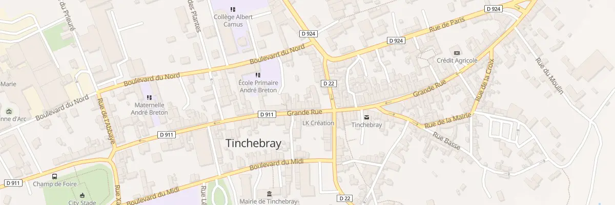 Plan du 100 Grande Rue à Tinchebray-Bocage