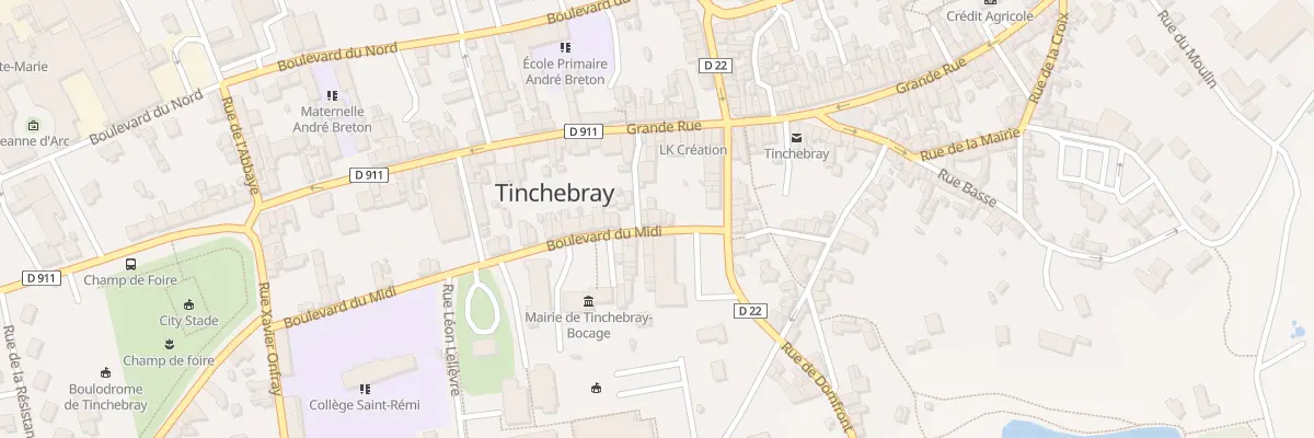 Plan du 2B Bd du Midi à Tinchebray-Bocage