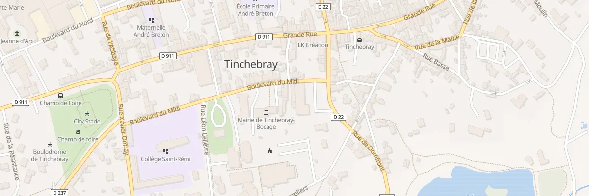 Plan de Bd du Midi à Tinchebray-Bocage