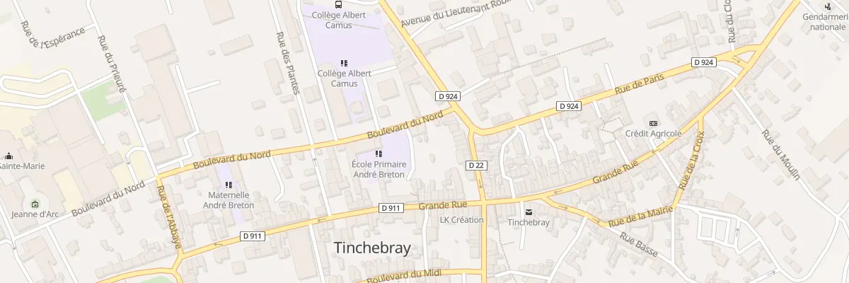 Plan du 1 Bd du Nord à Tinchebray-Bocage