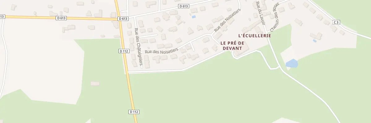 Plan du 10 Rue des Noisetiers à Origné