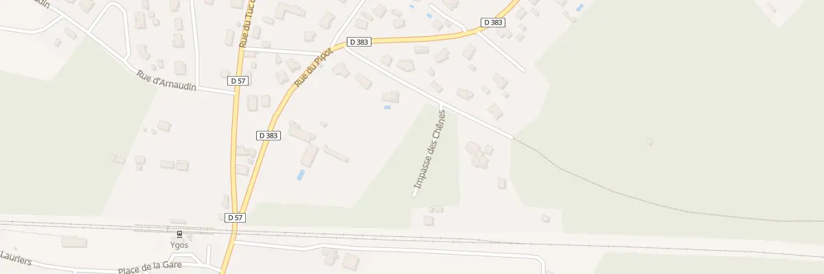 Plan du 200 Rue de Poudensaout à Ygos-Saint-Saturnin