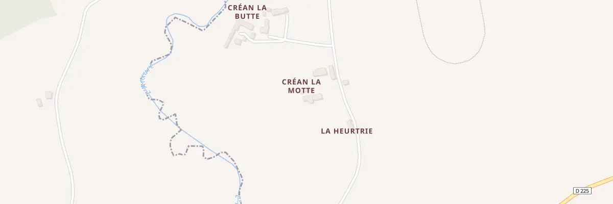 Plan du 1 Créan la motte à Alexain