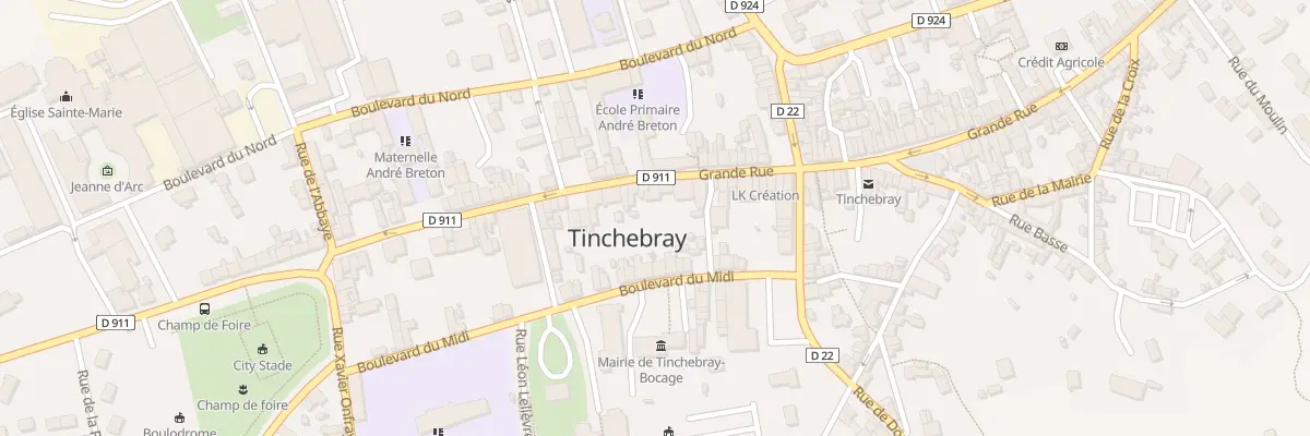 Plan du 129 Grande Rue à Tinchebray-Bocage