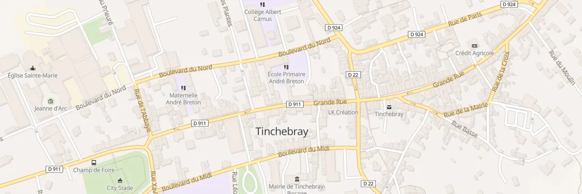Plan du 114 Grande Rue à Tinchebray-Bocage