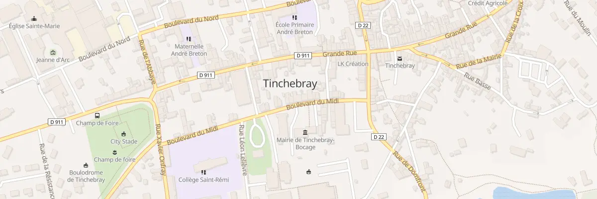 Plan du 14 Bd du Midi à Tinchebray-Bocage