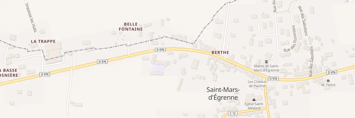 Plan du 33 Rue du Mont St Michel à Saint-Mars-d’Égrenne