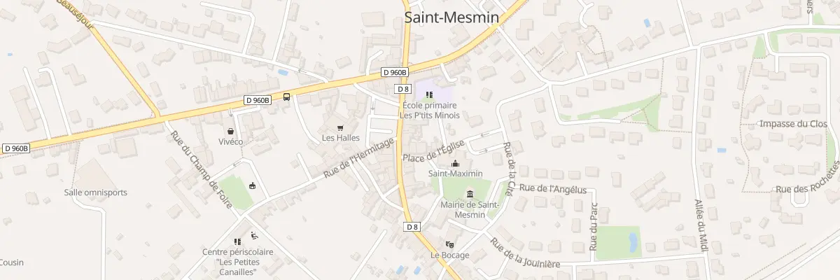 Plan du 3 Pl de l’Église à Saint-Mesmin