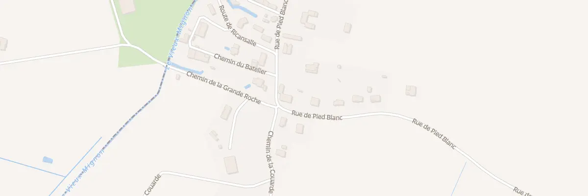 Plan du 75 Rue de Pied Blanc à Saint-Hilaire-la-Palud