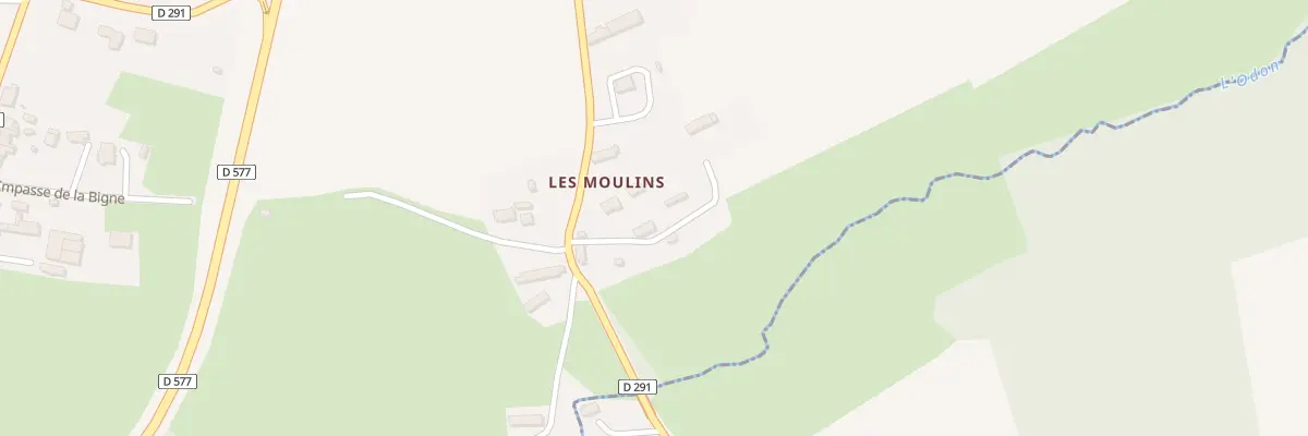 Plan du 11 Les Moulins - Jurques à Dialan sur Chaîne