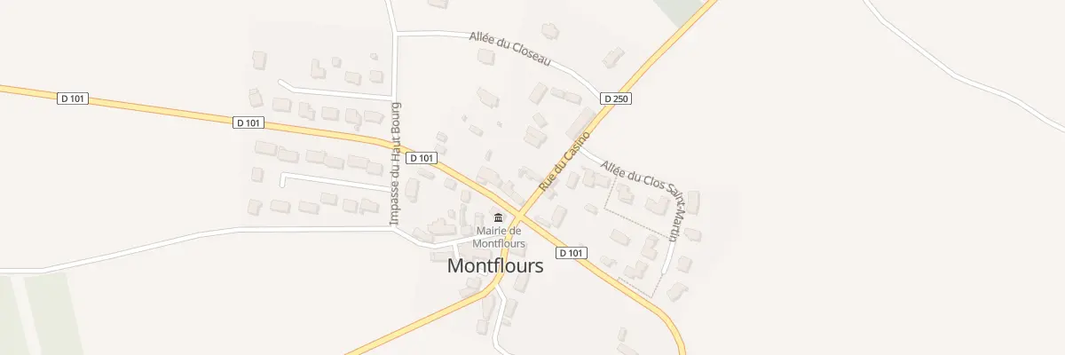 Plan du 5 Rue du casino à Montflours
