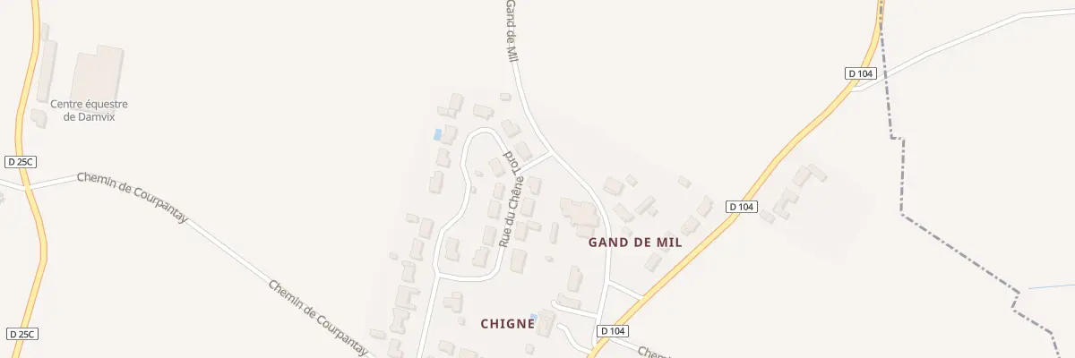 Plan du 4 Rue Chene Tord à Damvix