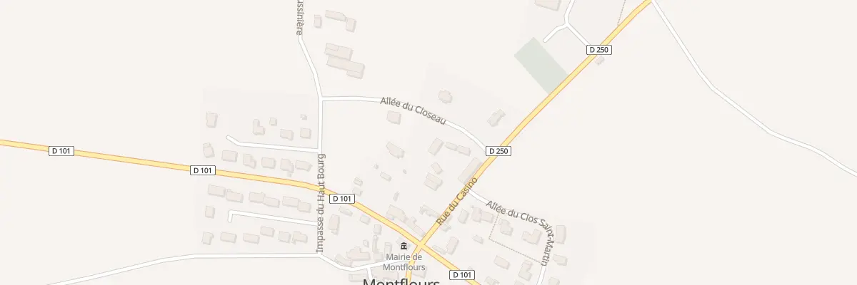 Plan du 3 All du Closeau à Montflours