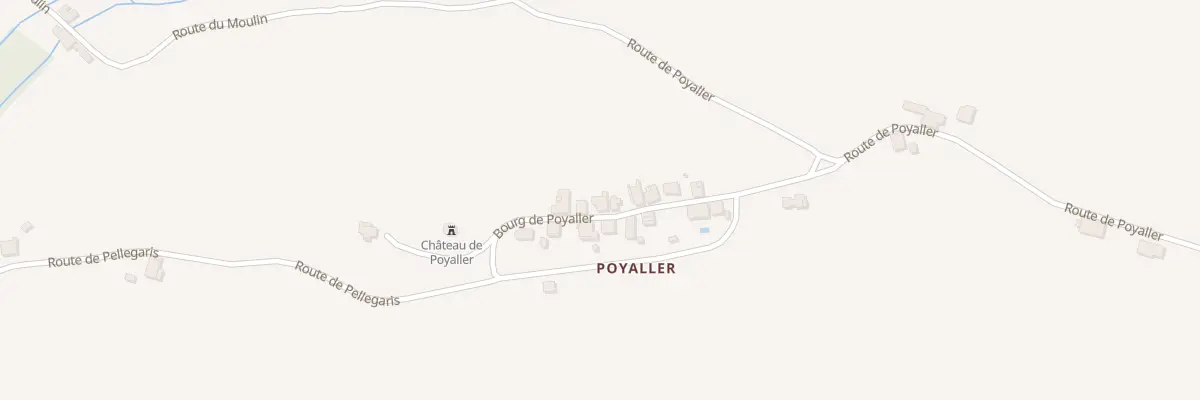 Plan du 172 Bourg de Poyaller à Saint-Aubin