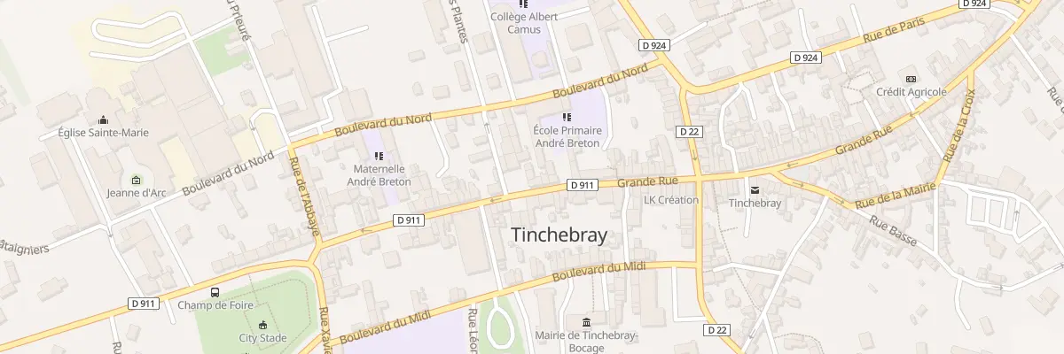 Plan du 209 Grande Rue à Tinchebray-Bocage