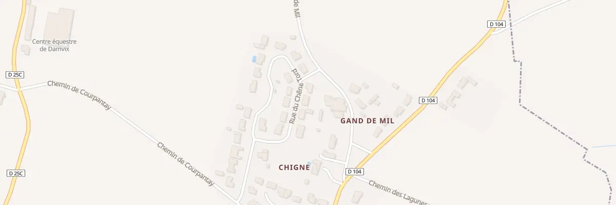 Plan du 5 Rue Chene Tord à Damvix
