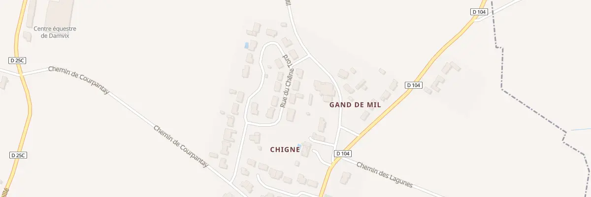 Plan du 6 Rue Chene Tord à Damvix