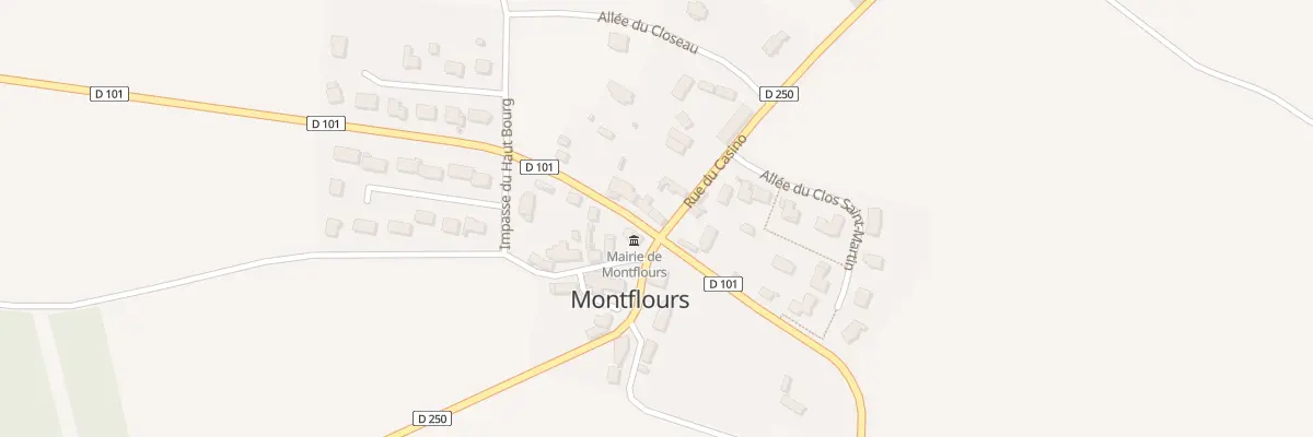Plan du 6 Rue René Gérault à Montflours