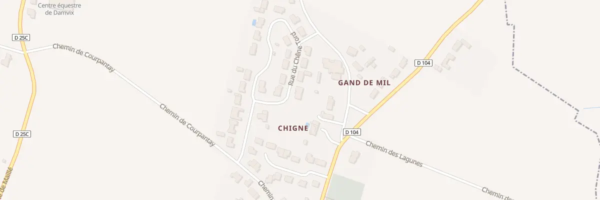 Plan du 7 Rue Chene Tord à Damvix