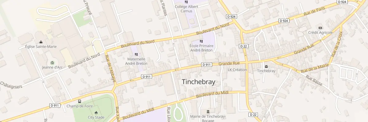 Plan du 124 Grande Rue à Tinchebray-Bocage