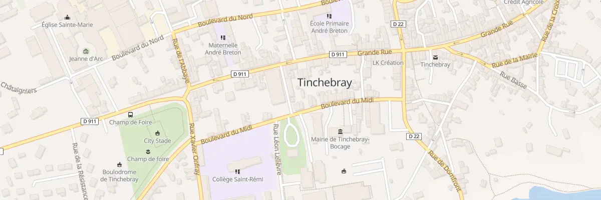 Plan du 24 Bd du Midi à Tinchebray-Bocage