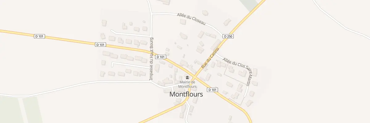 Plan du 10 Rue René Gérault à Montflours