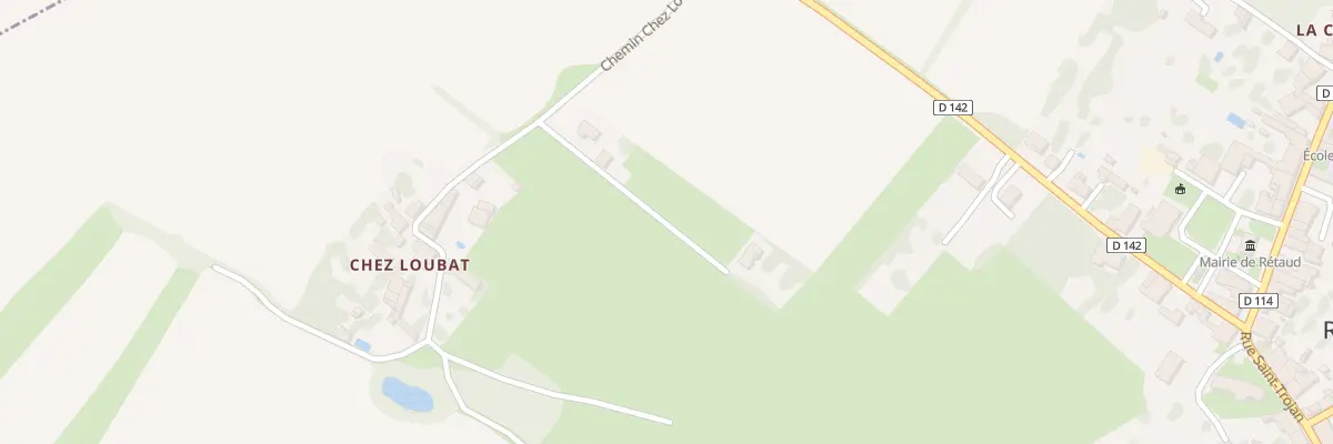Plan du 15 Che Chez Loubat à Rétaud