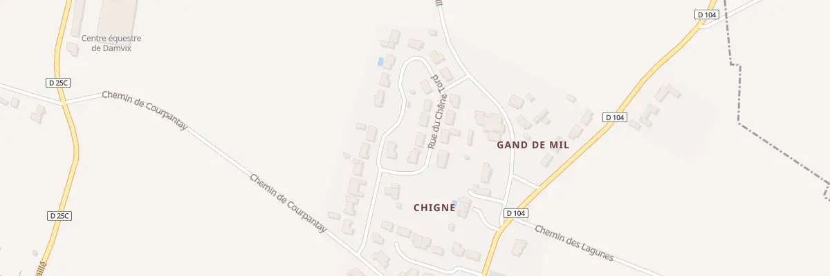 Plan du 12 Rue Chene Tord à Damvix