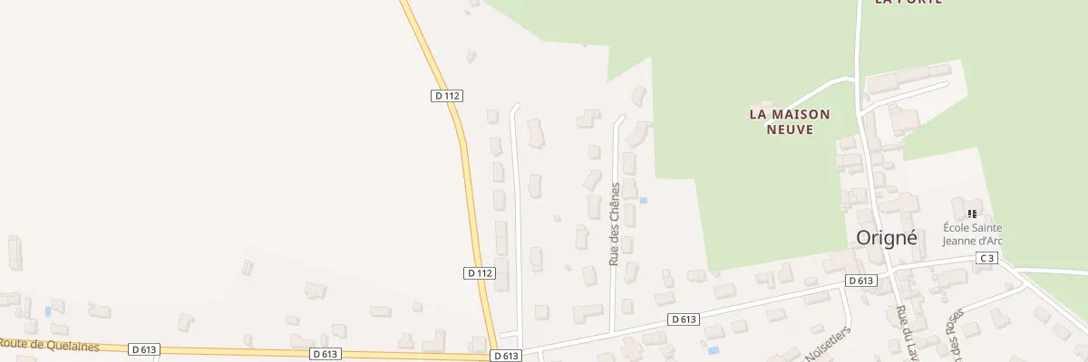 Plan du 10 Rue des Charmes à Origné