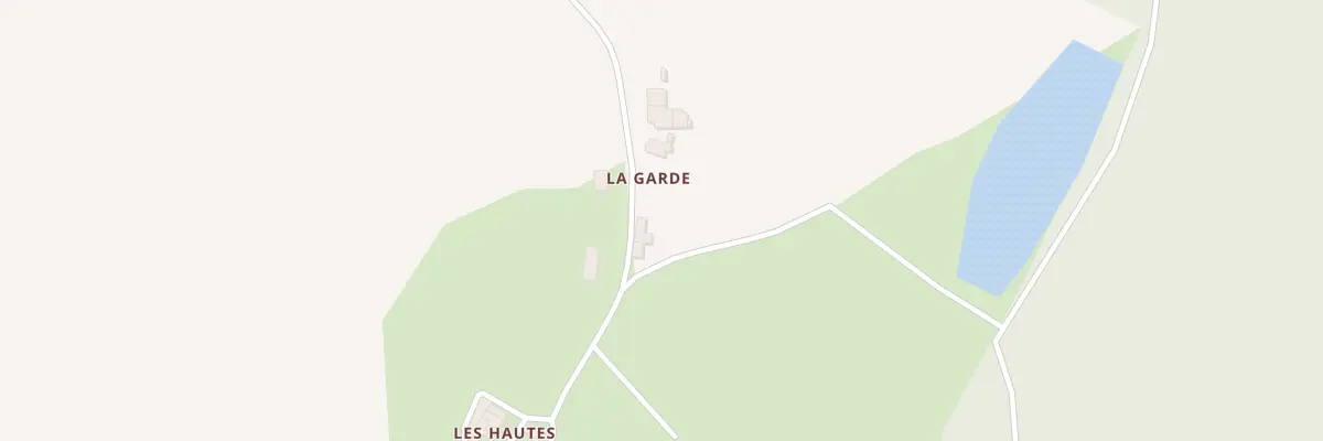 Plan du 2 La Garde à Vouvant