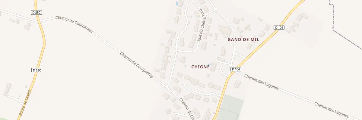 Plan du 9 Rue Chene Tord à Damvix