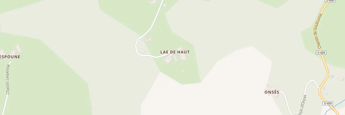 Plan du 301 Che Laé de Haut à Aramits