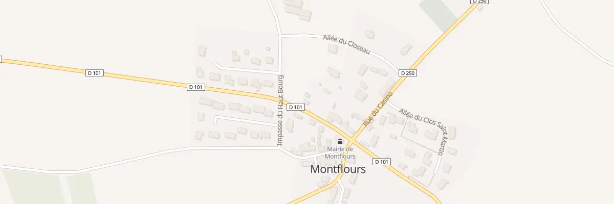 Plan du 14 Rue René Gérault à Montflours