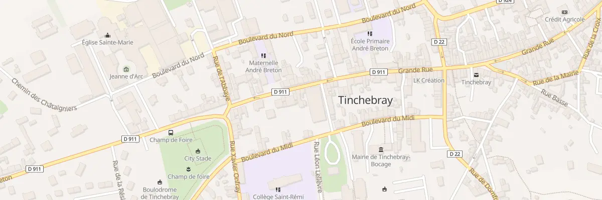 Plan du 157 Grande Rue à Tinchebray-Bocage