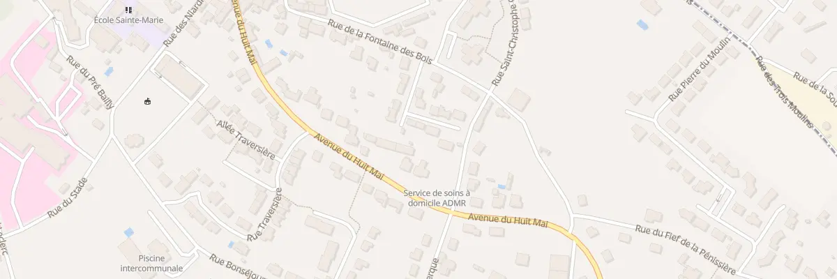 Plan du 14 Rue thibaud de chasteigner à La Châtaigneraie