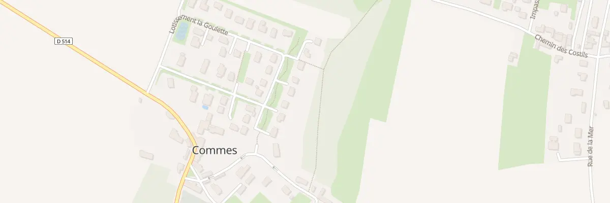 Plan du 26 Lot de la Goulette à Commes