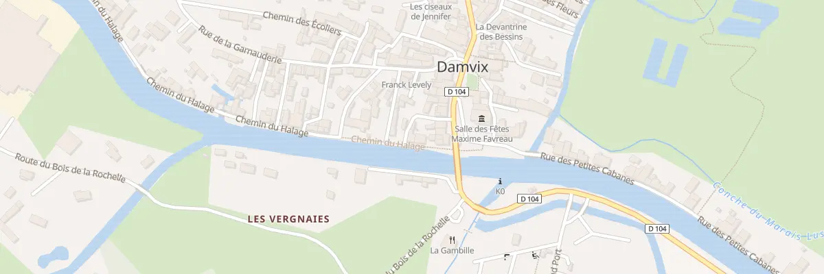 Plan du 10 Che du Halage à Damvix