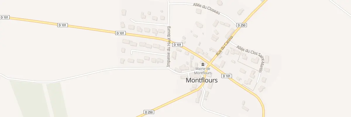 Plan du 1 Imp du Haut Bourg à Montflours