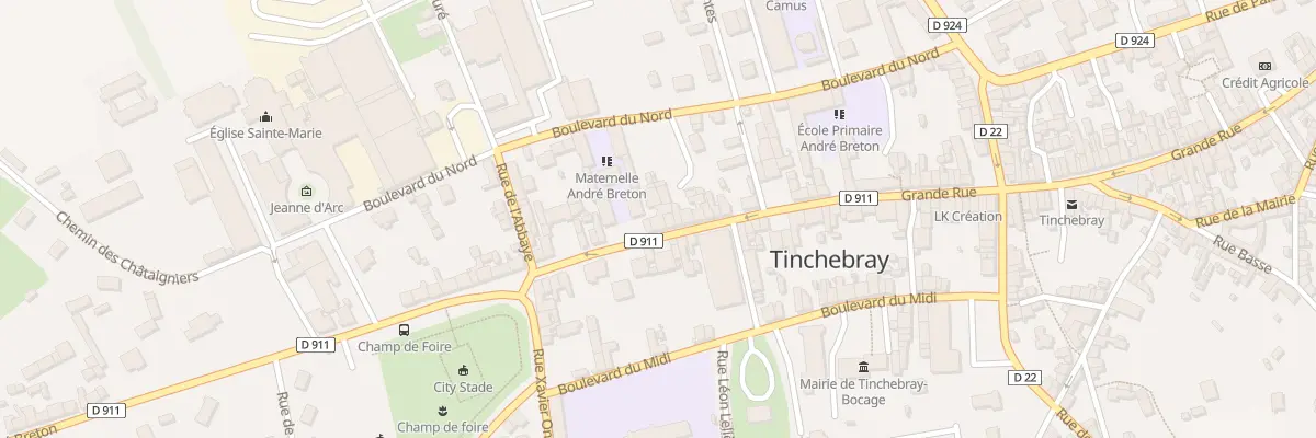 Plan du 142A Grande Rue à Tinchebray-Bocage