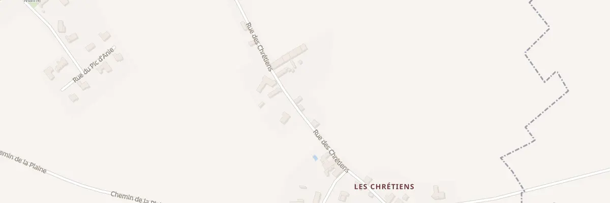 Plan du 5 Rue des Chrétiens à Dognen