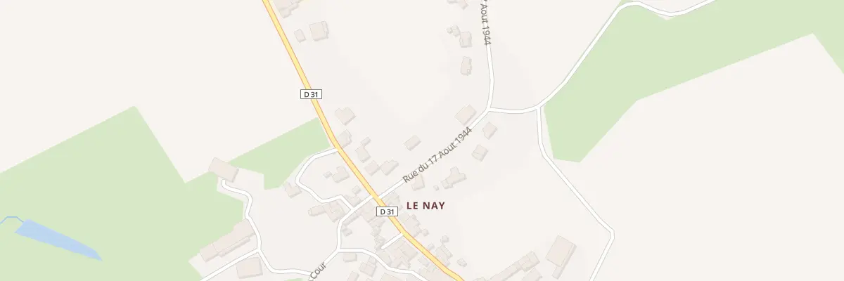 Plan du 13 Rue du 17 août 1944 à Mervent