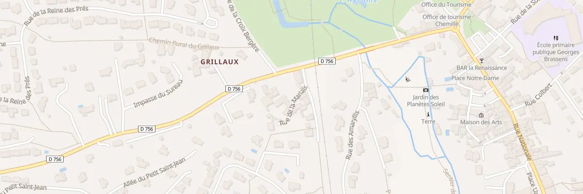 Plan du 2 Rue de la Mariais (Chemille) à Chemillé-en-Anjou
