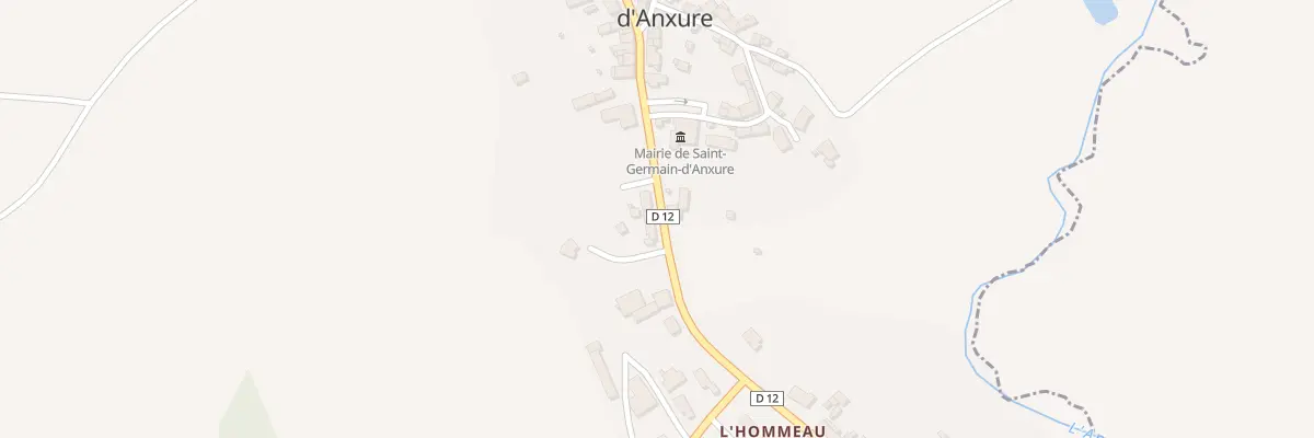 Plan du 12 Rue de la Mairie à Saint-Germain-d’Anxure