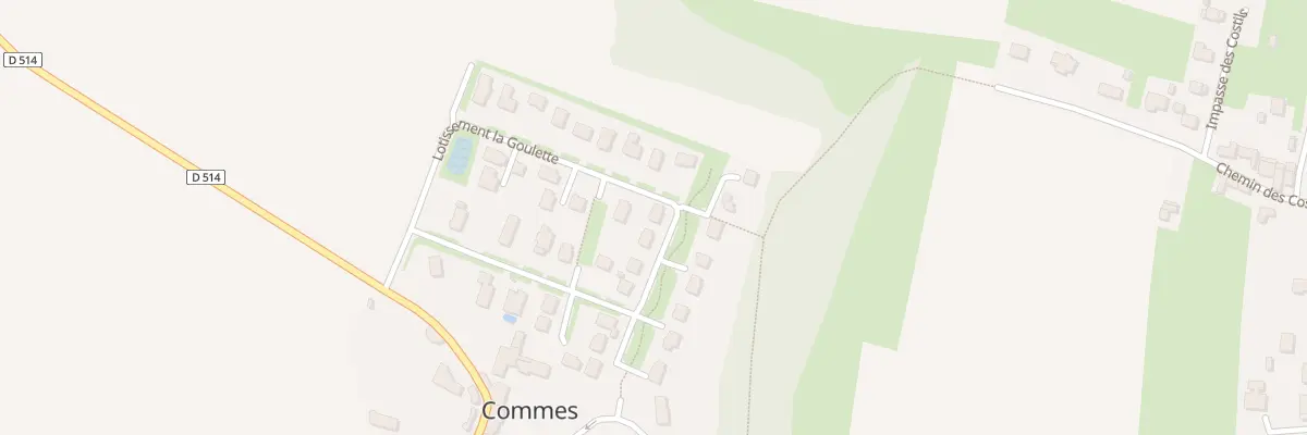 Plan du 17 Lot de la Goulette à Commes