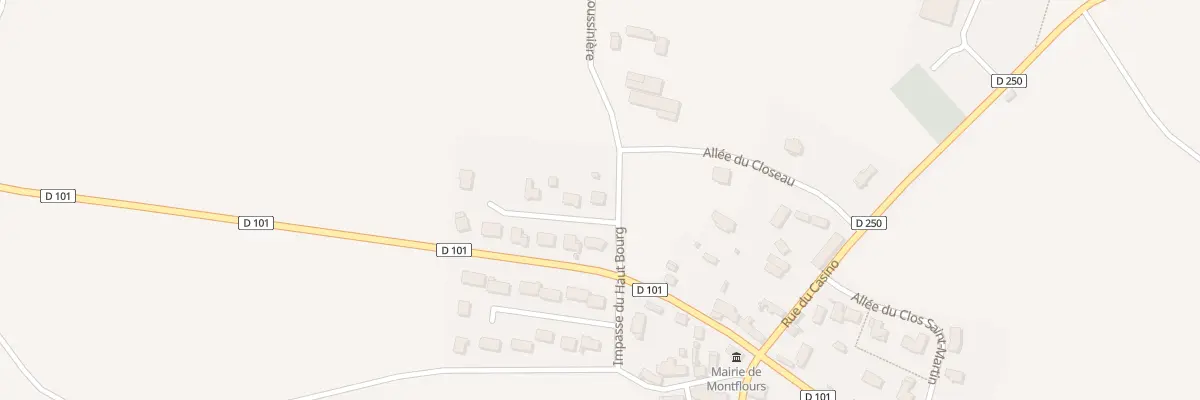 Plan du 2 Imp de Montgervin à Montflours