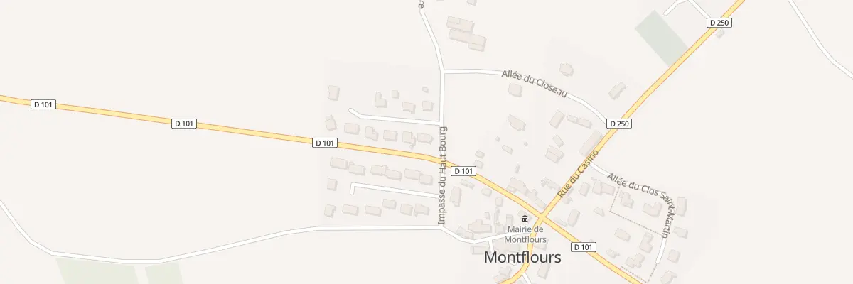 Plan du 1 Imp de Montgervin à Montflours