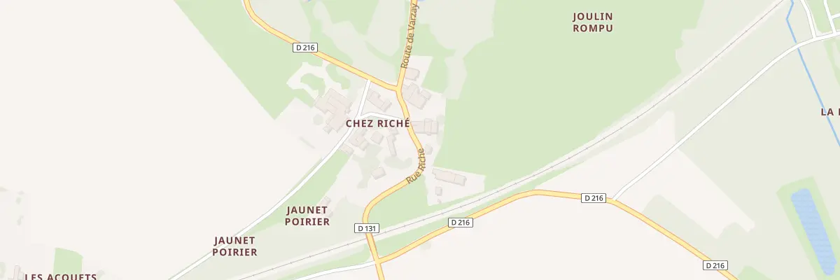 Plan du 7 Rue de Chez Riche à Varzay