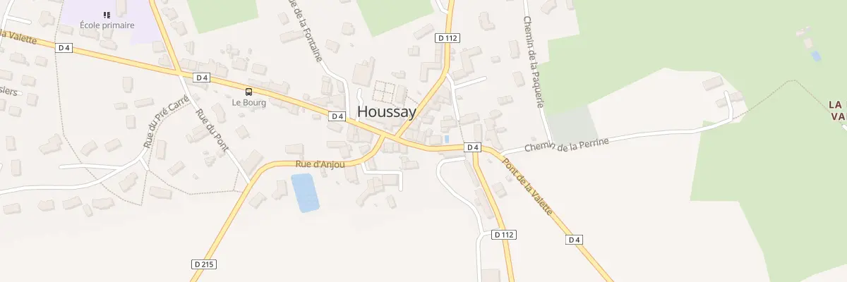 Plan du 10 Rue de la Valette à Houssay