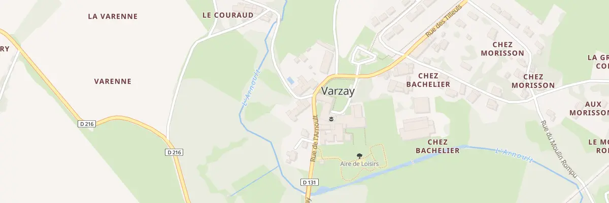 Plan du 1 Rue du Couraud à Varzay