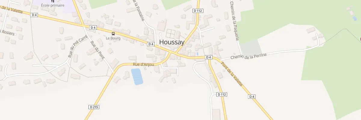 Plan du 1 Rue de la Valette à Houssay